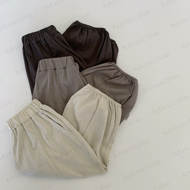 Pantaloni casual per bambini piccoli con elastico in vita - image 2