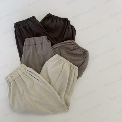 Pantaloni casual per bambini piccoli con elastico in vita - image 2
