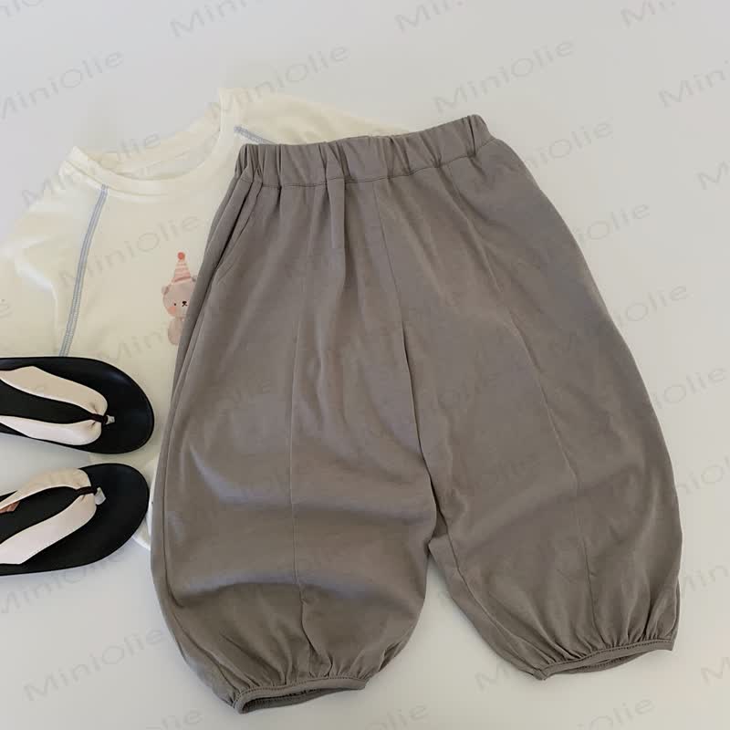 Pantaloni casual per bambini piccoli con elastico in vita - Grigio - 8-9T - image 9
