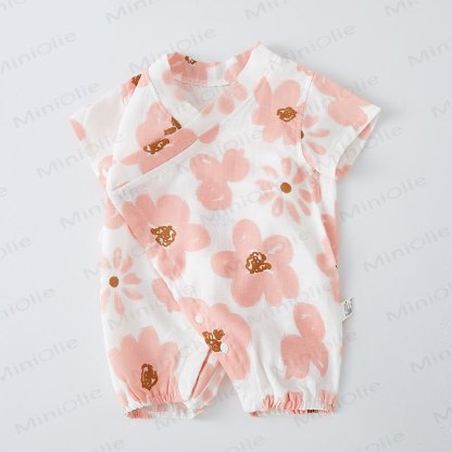 Kimono con fiori e cuccioli di animali Muper - Fiore rosa - 18-24 mesi - image 8