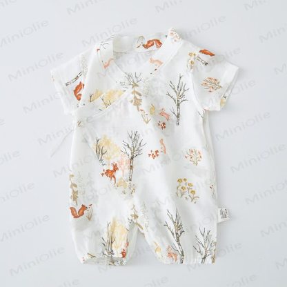 Kimono con fiori e cuccioli di animali Muper - Cervo Verde - 18-24 mesi - image 3