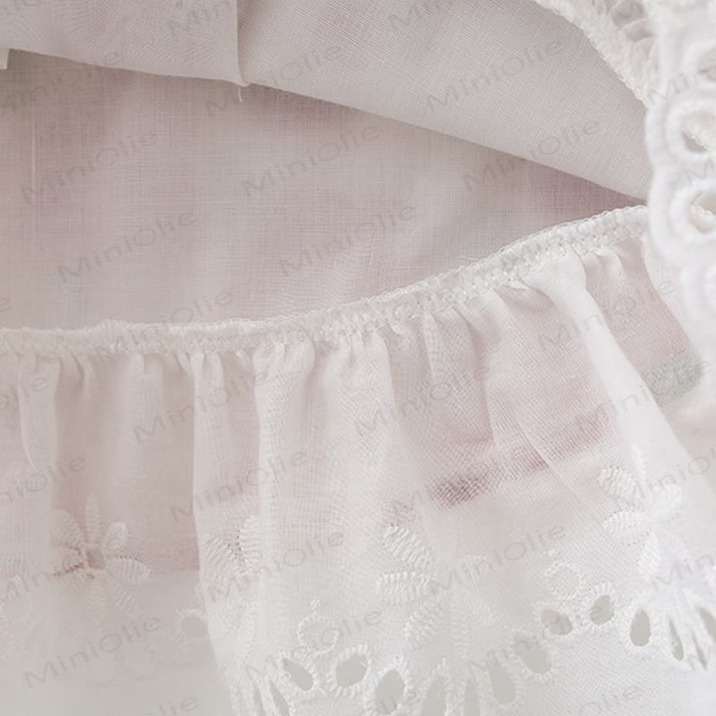 Vestitino rosso a fiori per bambina con cappellino - image 5