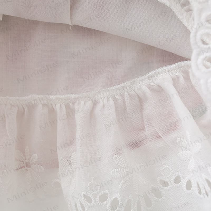 Vestitino rosso a fiori per bambina con cappellino - image 5