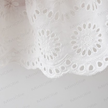 Vestitino rosso a fiori per bambina con cappellino - image 6