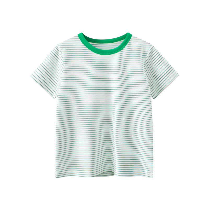 Maglietta a righe per bambini - Verde - 8-9T - image 2