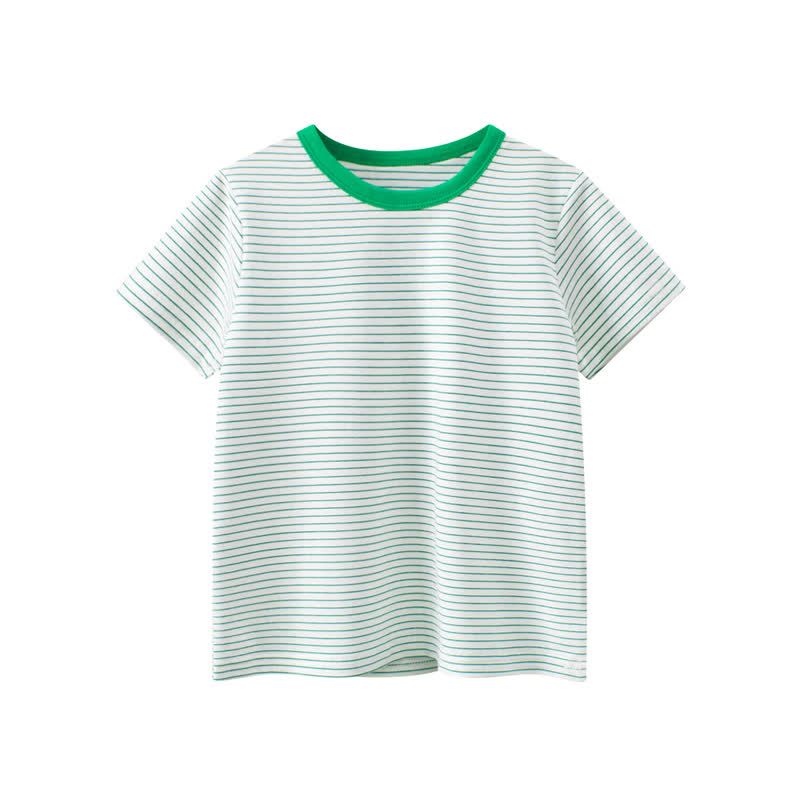 Maglietta a righe per bambini - Verde - 8-9T - image 2