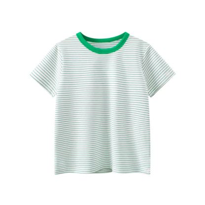Maglietta a righe per bambini - Verde - 8-9T - image 2
