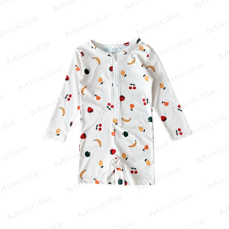 Costume da bagno corto a righe/frutta per bambina - Frutta - 6-7T - image 2