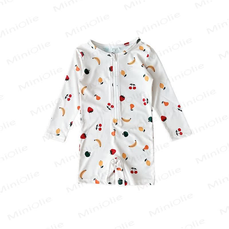 Costume da bagno corto a righe/frutta per bambina - Frutta - 6-7T - image 2