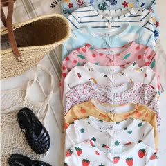 Costume da bagno corto a righe/frutta per bambina - image 9