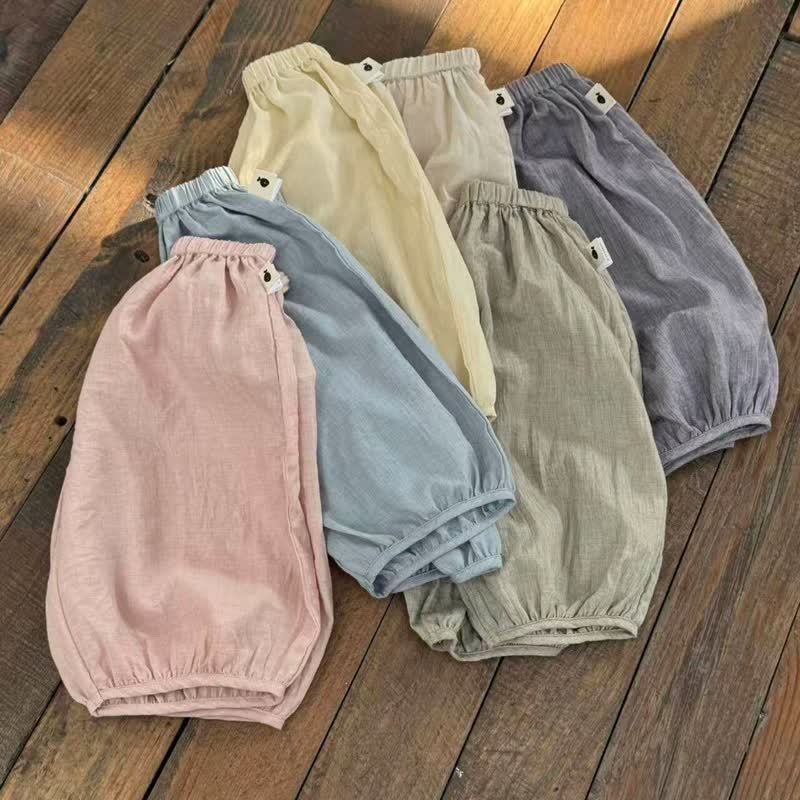 Pantaloni casual a tinta unita per bambini - image 2