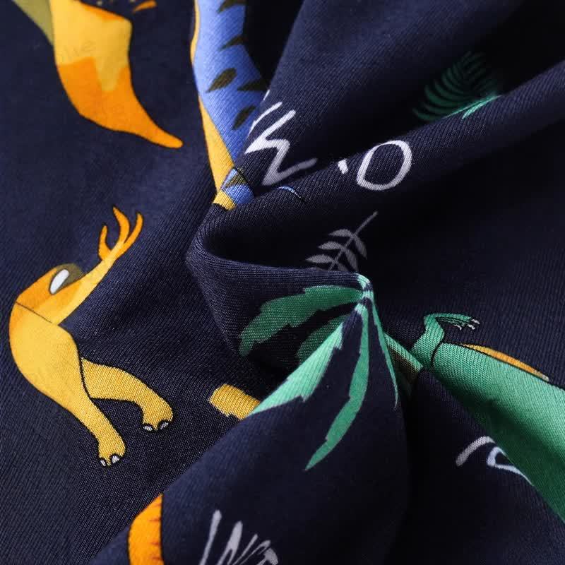 Tutina per neonato con doppia cerniera e stampa dinosauri - image 5