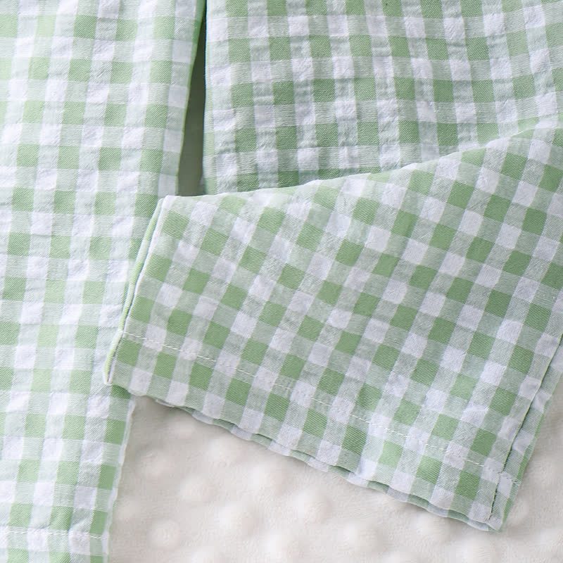 Kleinkind Mädchen Gingham Schleife con Vichy-Karo e Strampler - image 5