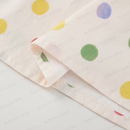 Vestitino da bambina a pois in morbido cotone - image 4