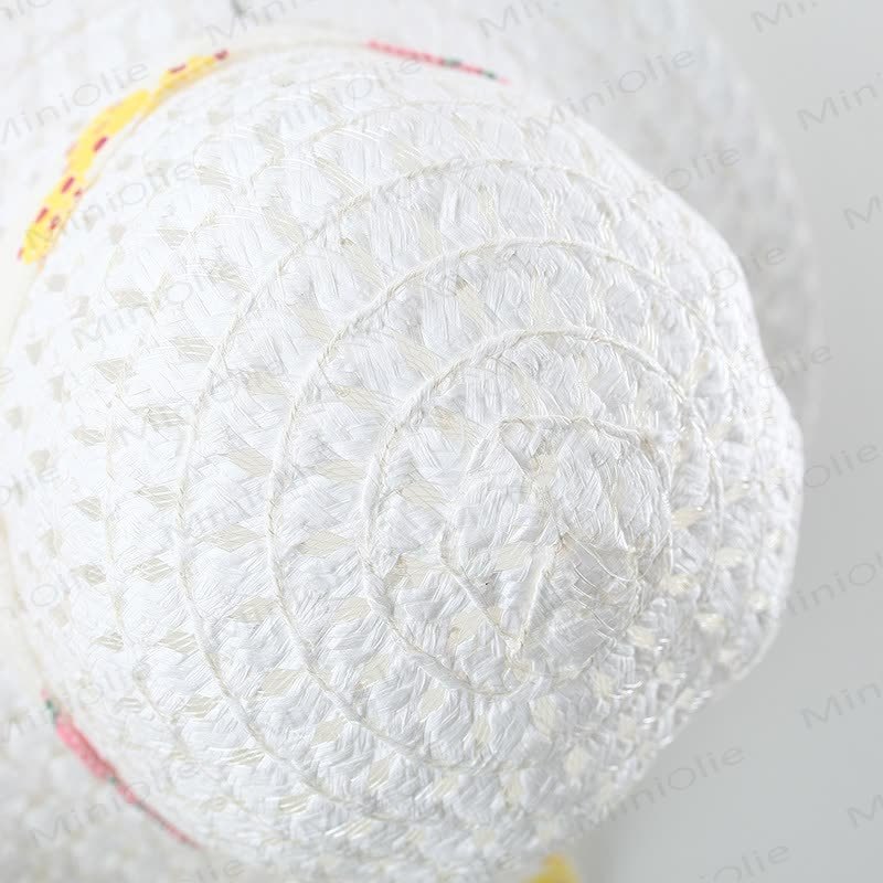 Vestitino da neonata in cotone con stampa floreale viola o arancione e cappellino - image 7