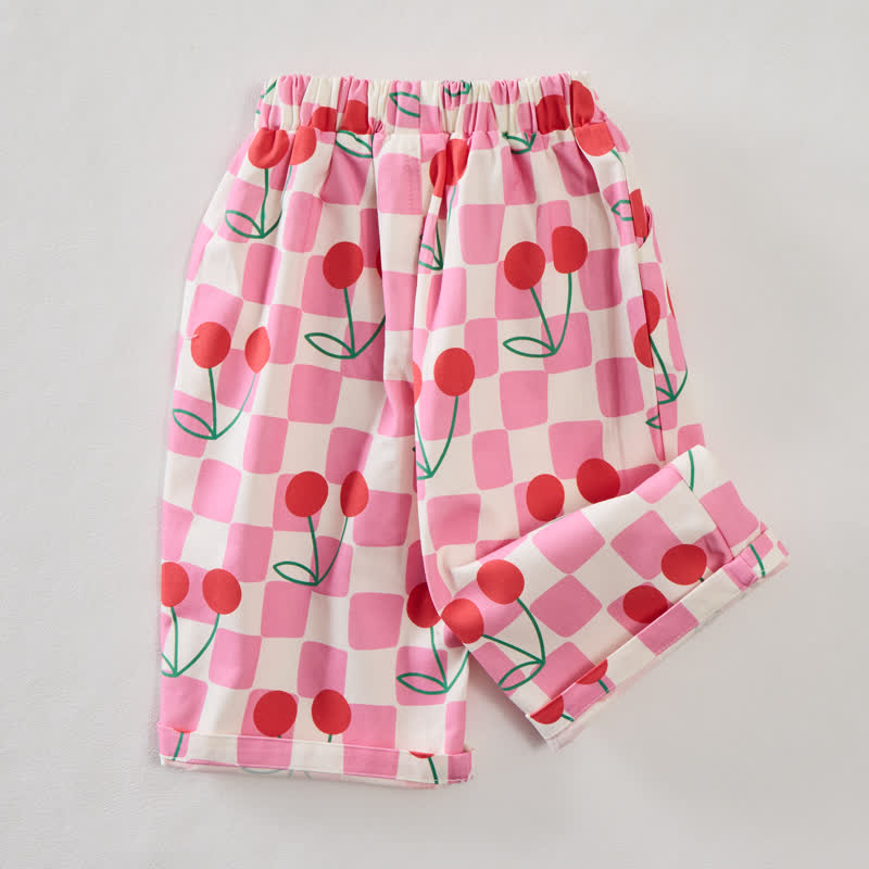 Pantaloni rosa a scacchi Baby Cherry - image 3