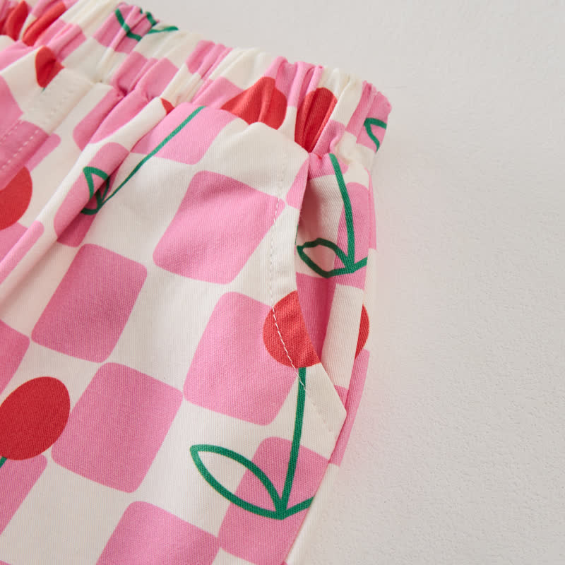 Pantaloni rosa a scacchi Baby Cherry - image 5