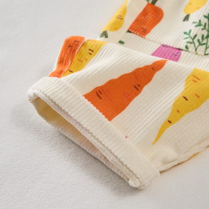 Pantaloni beige in velluto a coste per neonati e bambini - image 5