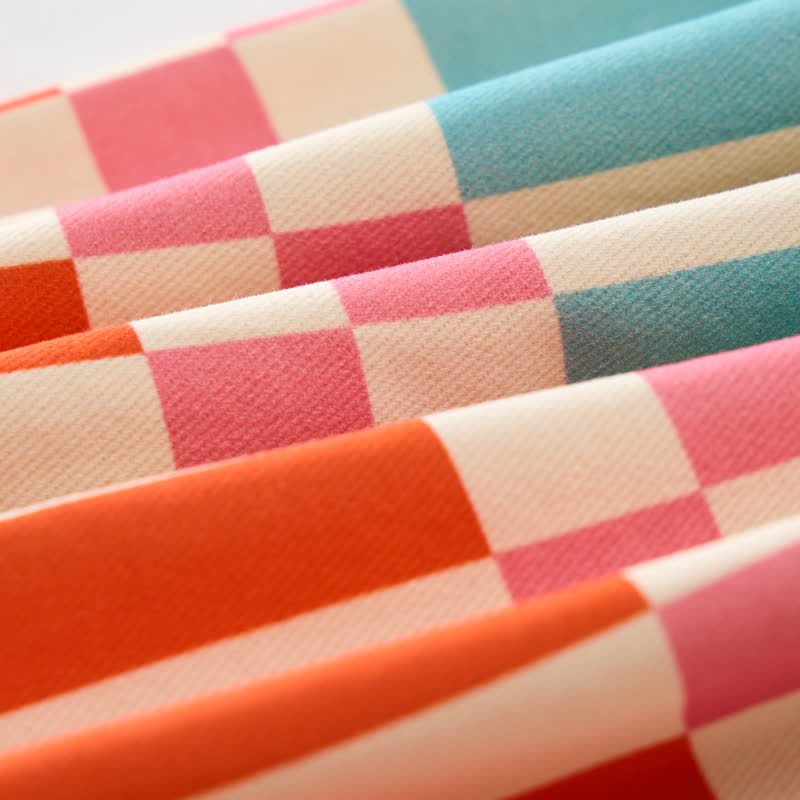 Salopette a righe e quadri colorata per neonati e bambini piccoli - image 6