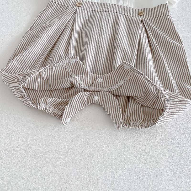 Tutina a righe con papillon per neonato - image 5