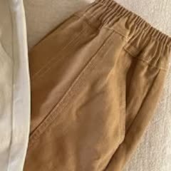 Pantaloni cargo estivi in ​​cotone tinta unita per bambini - Tan - 8-9T - image 4