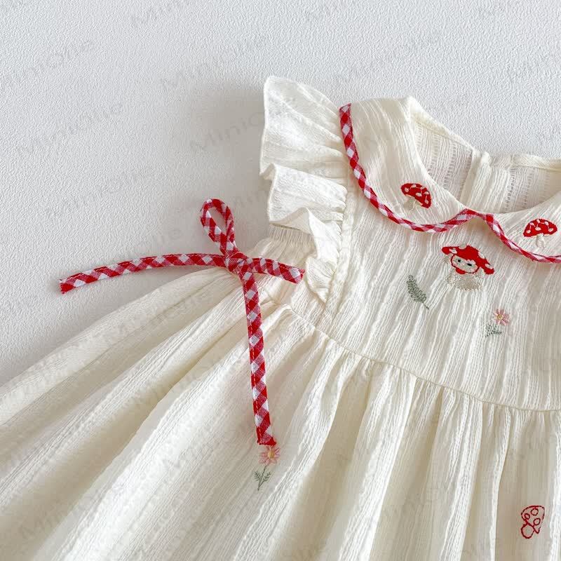 Canotta con fiocco, vestitino senza maniche o pantaloni a quadri per bambina. - image 7