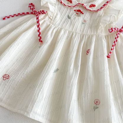 Canotta con fiocco, vestitino senza maniche o pantaloni a quadri per bambina. - image 8