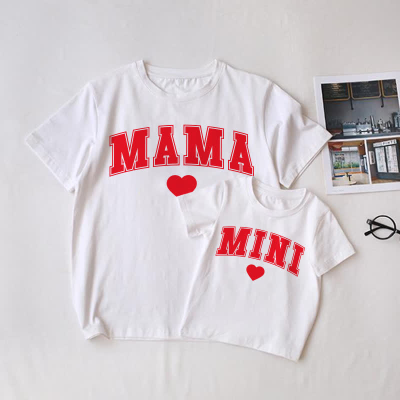 Magliette coordinate per tutta la famiglia, mamma e mini - Bianco - T-shirt da adulto: XL - image 1