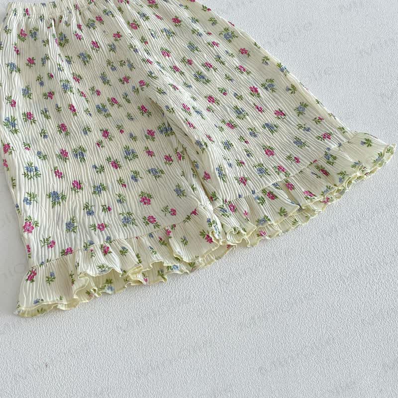 Pantaloni per neonate con stampa floreale o a fiocchi - image 7