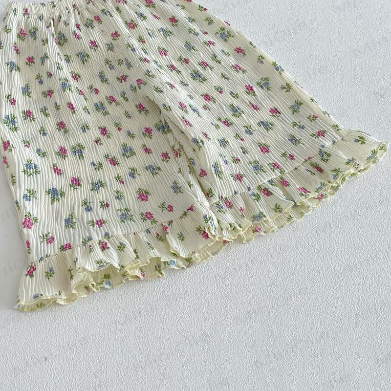 Pantaloni per neonate con stampa floreale o a fiocchi - image 7