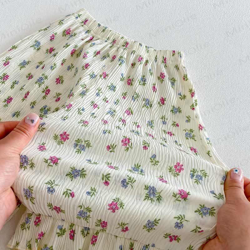 Pantaloni per neonate con stampa floreale o a fiocchi - image 8