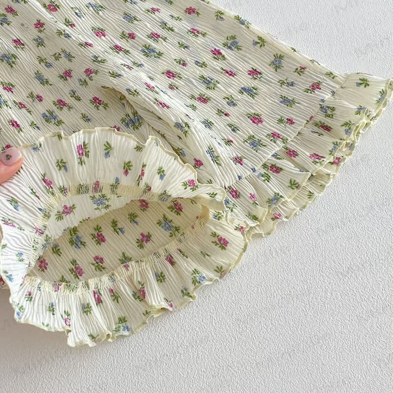 Pantaloni per neonate con stampa floreale o a fiocchi - image 9