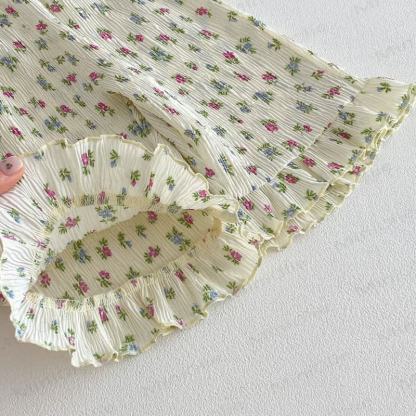 Pantaloni per neonate con stampa floreale o a fiocchi - image 9