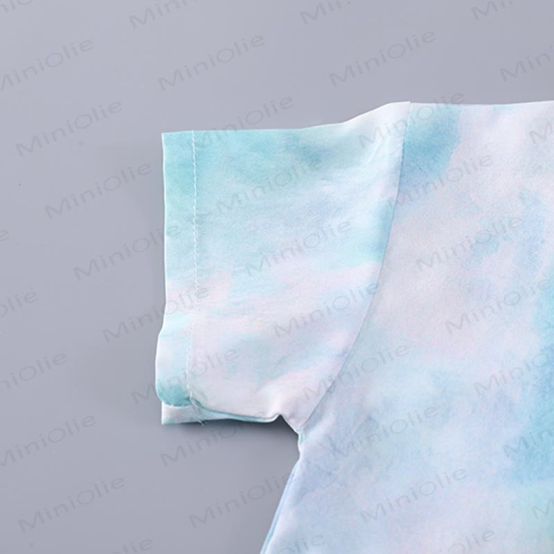 Completo per neonato/bambino composto da camicia verde con cravatta e pantaloncini. - image 3