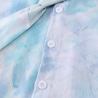 Completo per neonato/bambino composto da camicia verde con cravatta e pantaloncini. - image 4