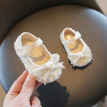 Scarpe con fiocco per bambina - Beige - 9,5°C - image 3
