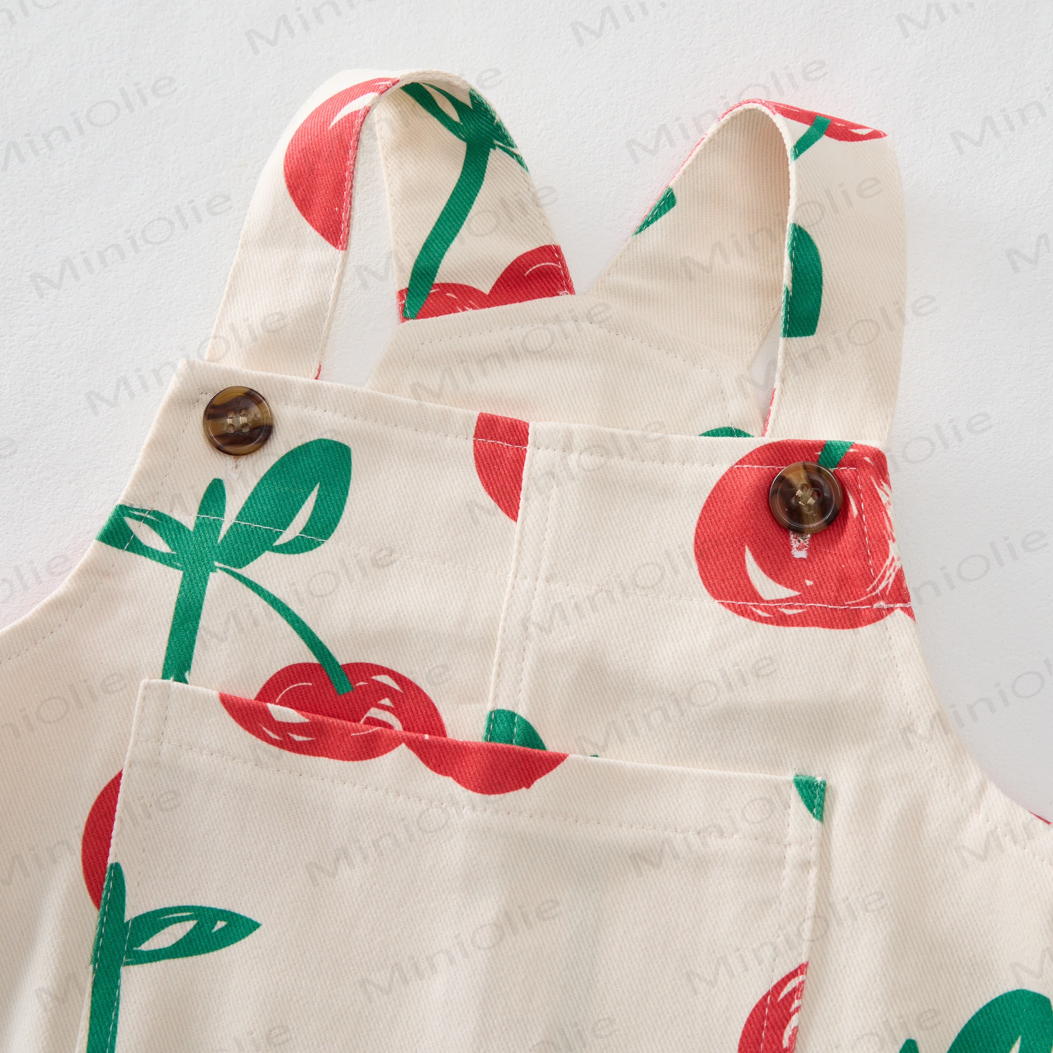 Salopette da neonato/bambino con ciliegie - image 3