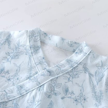 Kimono con uccellini e fiori - image 6