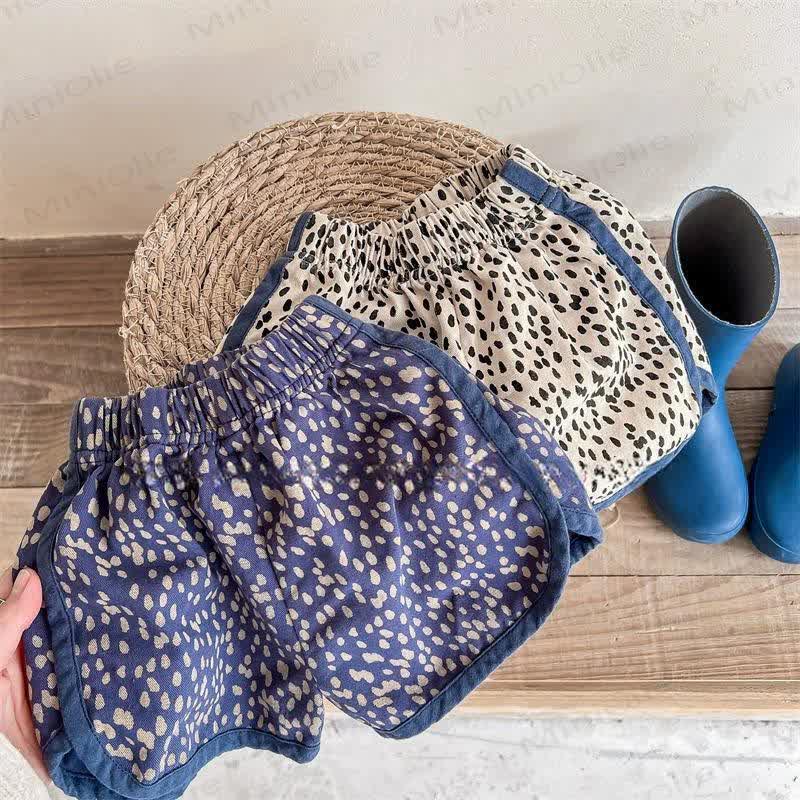 Pantaloncini da bambina con stampa leopardata - image 1