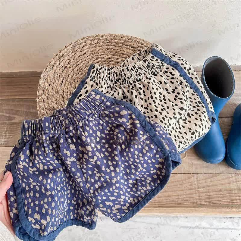 Pantaloncini da bambina con stampa leopardata - image 1