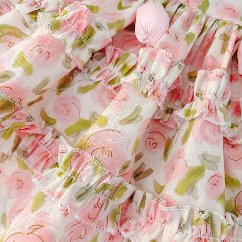 Vestito in cotone con stampa di tulipani per bambina - image 6