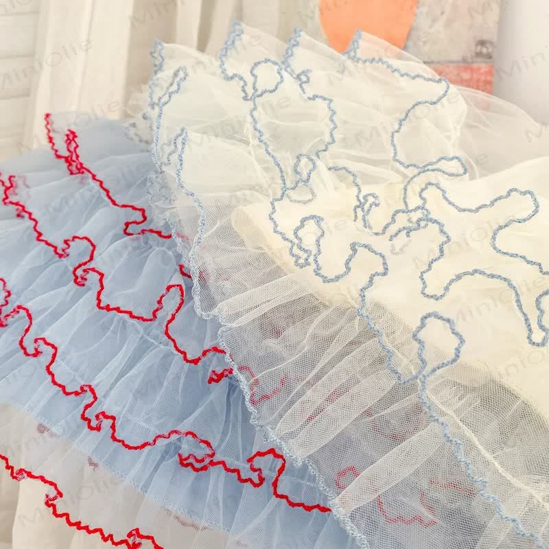 Vestito da bambina in cotone, pizzo e tulle - image 7