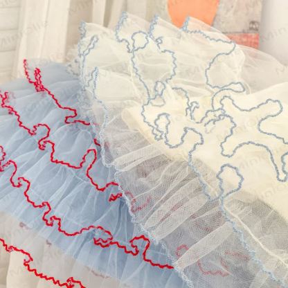 Vestito da bambina in cotone, pizzo e tulle - image 7