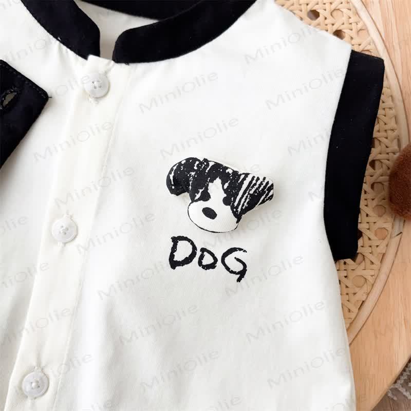 Tutina senza maniche beige per neonati DOG - image 4