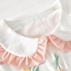 Tutina per neonati con colletto Peter Pan a tema animale/floreale - image 5