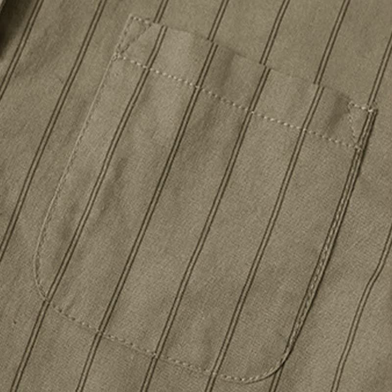 Completo da bambino composto da maglietta a righe e pantaloncini in cotone. - image 6