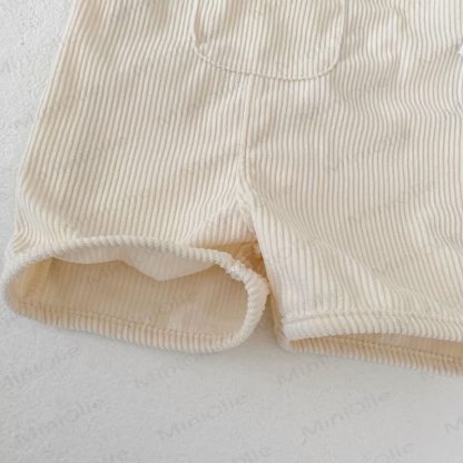 Tutina a coste tinta unita con orsetto per neonati - image 7