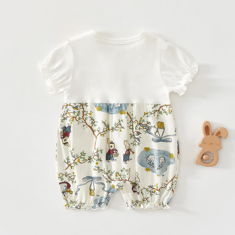 Tutina con colletto Peter Pan a forma di coniglietto. - image 6