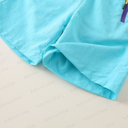 Pantaloncini da bambino in nylon a tinta unita - image 6