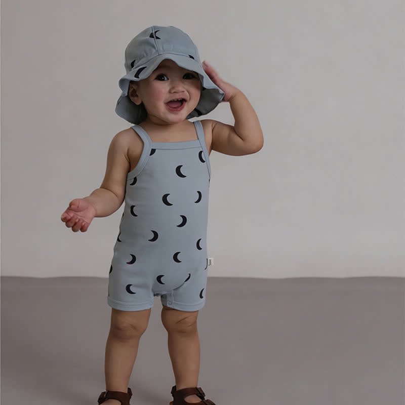Tutina/body/maglietta con stampa lunare azzurra - image 6